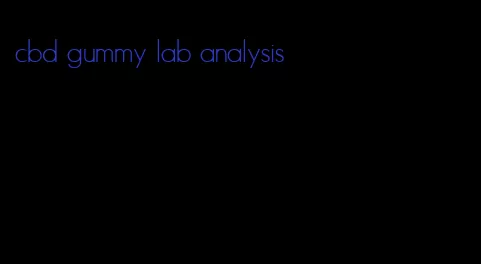 cbd gummy lab analysis