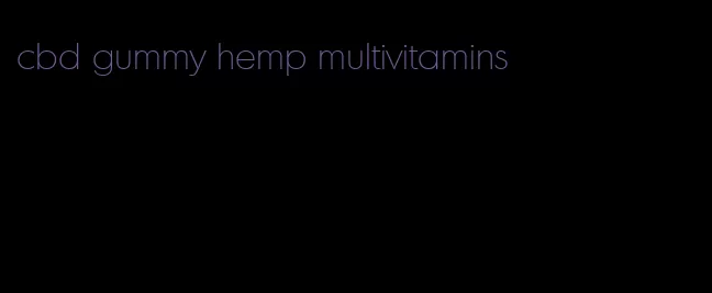 cbd gummy hemp multivitamins