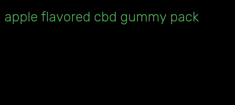 apple flavored cbd gummy pack