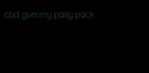 cbd gummy party pack