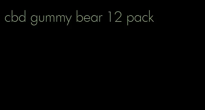 cbd gummy bear 12 pack