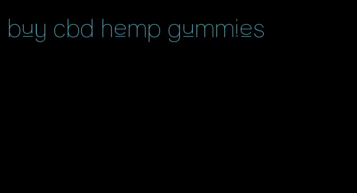 buy cbd hemp gummies