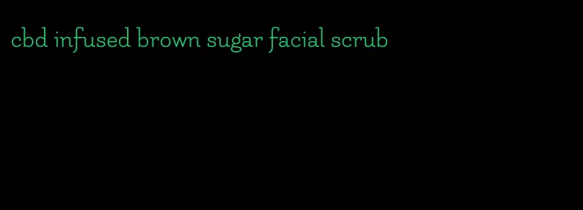 cbd infused brown sugar facial scrub