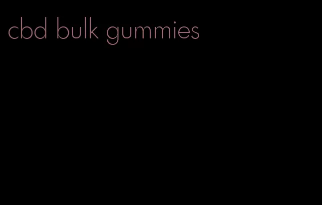 cbd bulk gummies