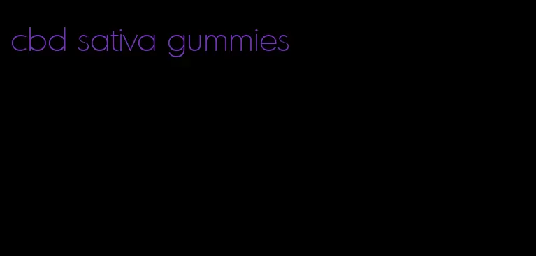 cbd sativa gummies