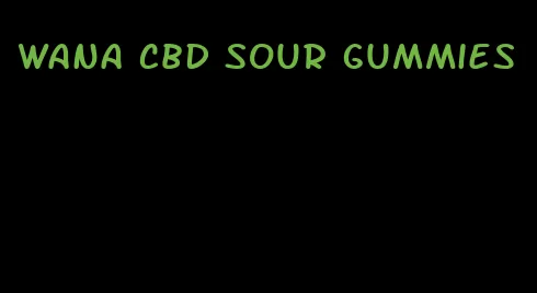 wana cbd sour gummies