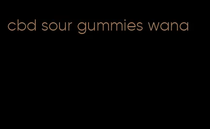 cbd sour gummies wana