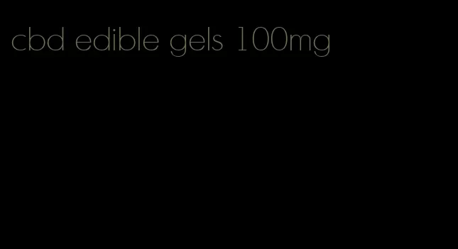 cbd edible gels 100mg