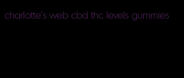 charlotte's web cbd thc levels gummies