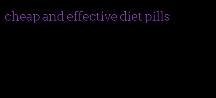 cheap and effective diet pills