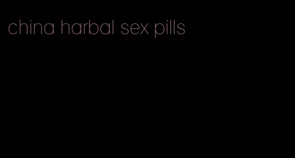 china harbal sex pills