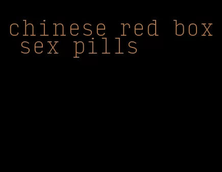 chinese red box sex pills