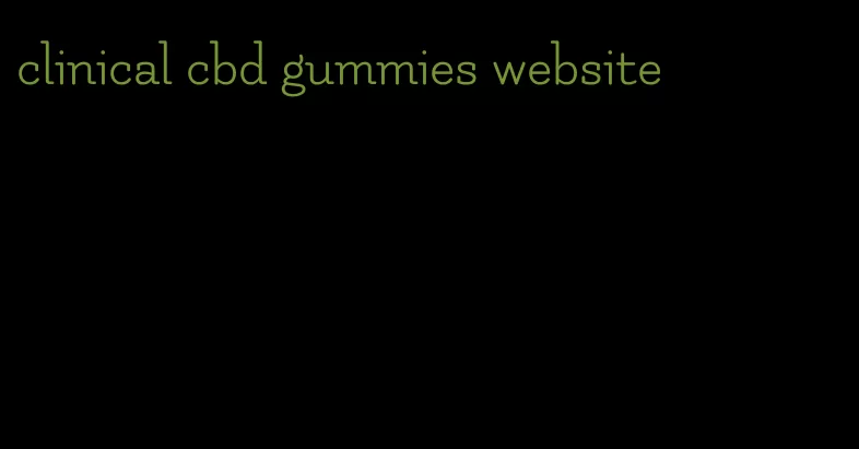 clinical cbd gummies website