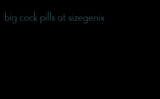 big cock pills at sizegenix