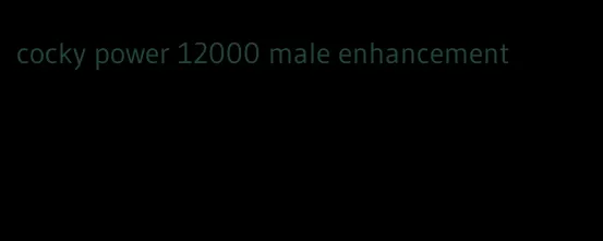 cocky power 12000 male enhancement