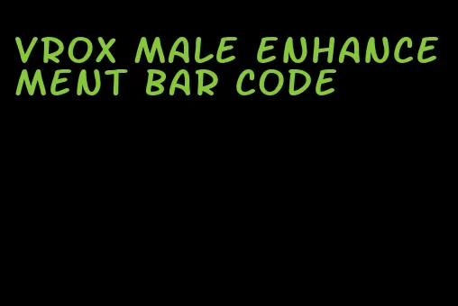 vrox male enhancement bar code