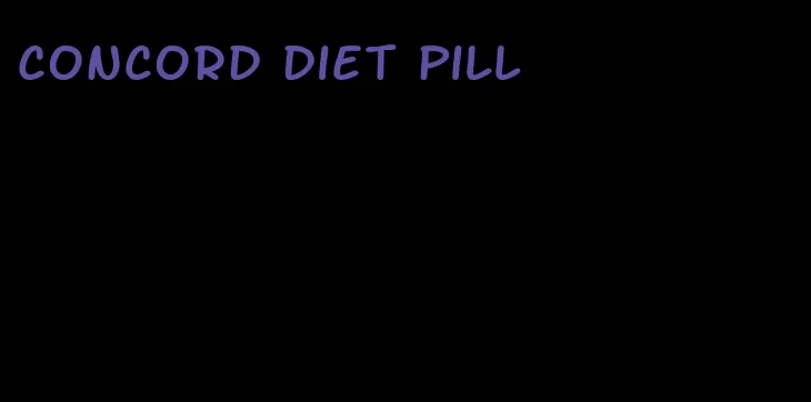 concord diet pill