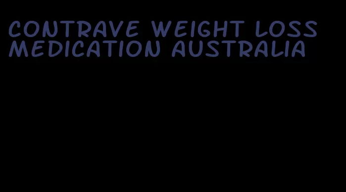 contrave weight loss medication australia