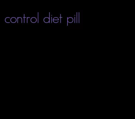 control diet pill