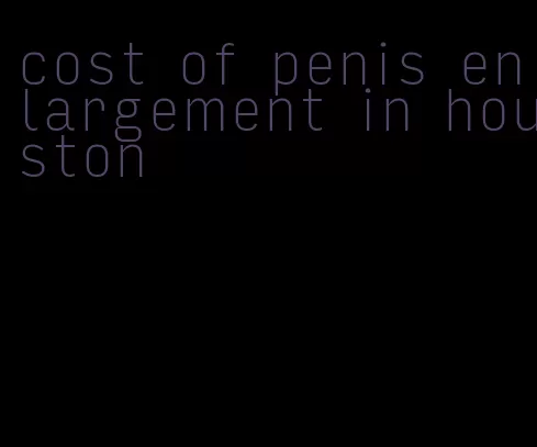 cost of penis enlargement in houston