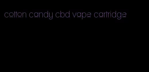 cotton candy cbd vape cartridge