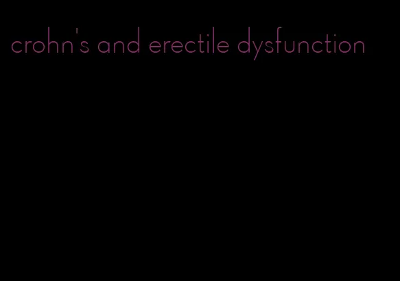 crohn's and erectile dysfunction