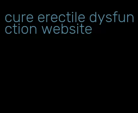 cure erectile dysfunction website