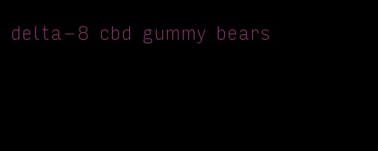 delta-8 cbd gummy bears