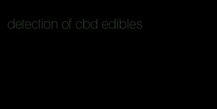 detection of cbd edibles