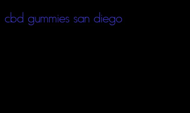 cbd gummies san diego