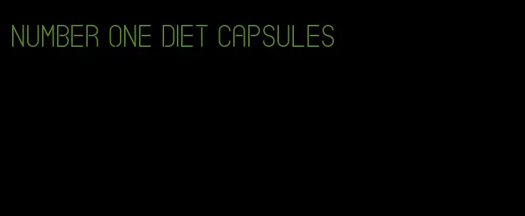 number one diet capsules