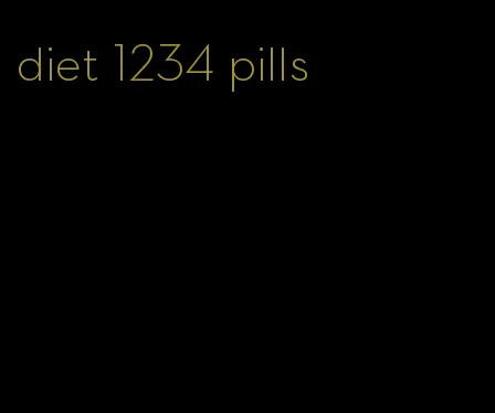 diet 1234 pills