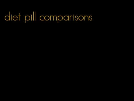 diet pill comparisons