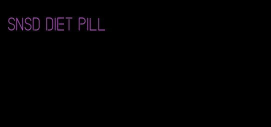 snsd diet pill