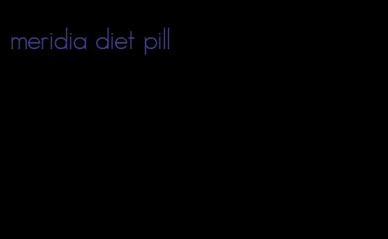 meridia diet pill