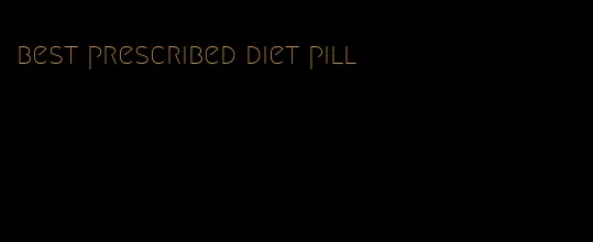 best prescribed diet pill