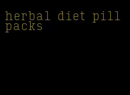 herbal diet pill packs