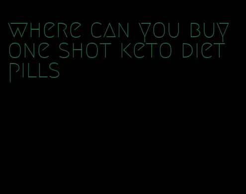 where can you buy one shot keto diet pills