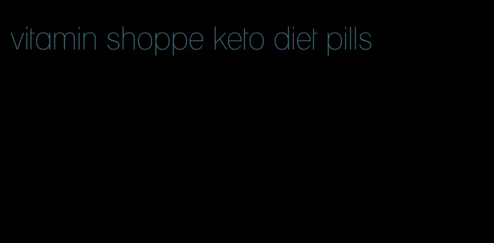 vitamin shoppe keto diet pills