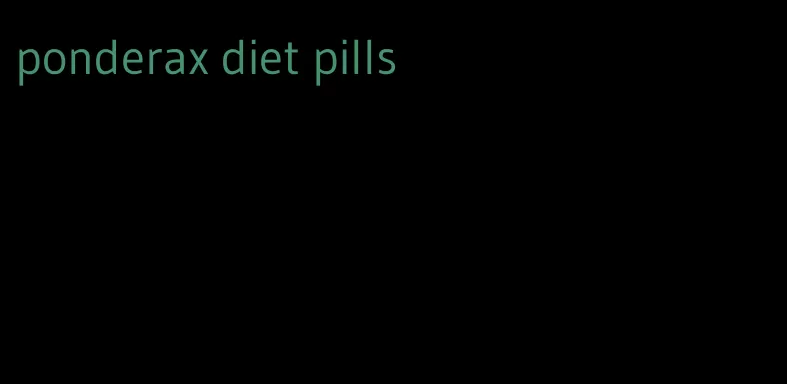 ponderax diet pills