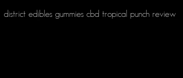 district edibles gummies cbd tropical punch review