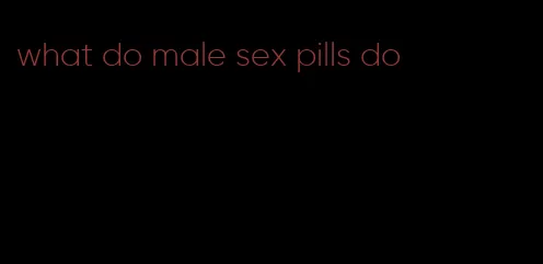 what do male sex pills do