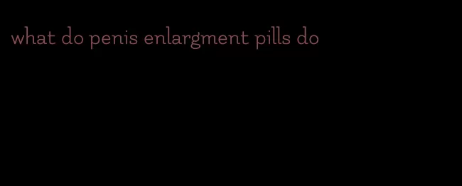 what do penis enlargment pills do