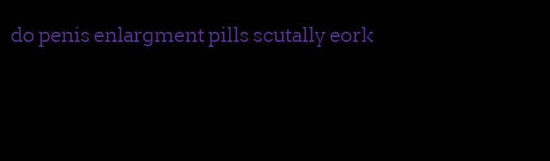 do penis enlargment pills scutally eork