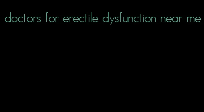 doctors for erectile dysfunction near me