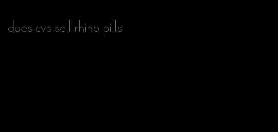 does cvs sell rhino pills