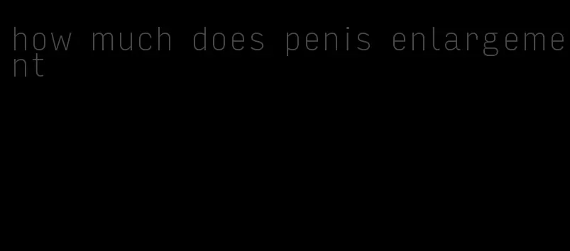 how much does penis enlargement