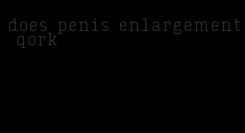 does penis enlargement qork