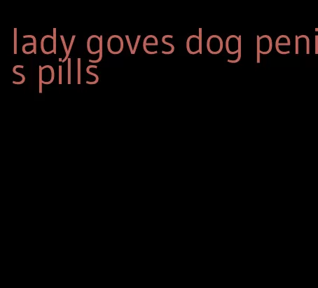 lady goves dog penis pills