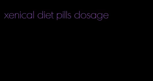 xenical diet pills dosage